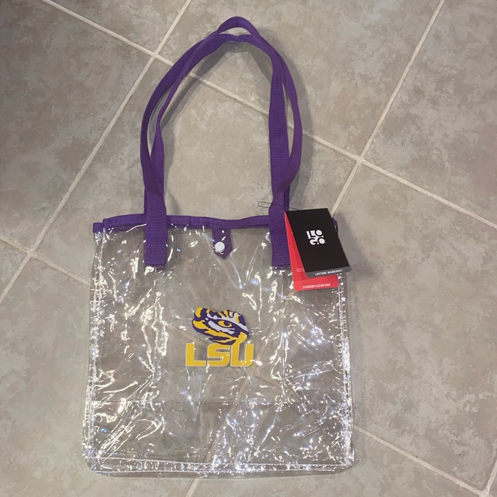 LSU clear stadium bag